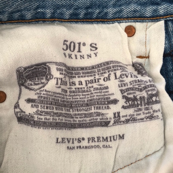 Levi’s 501 Skinny Jeans - Picture 4 of 6
